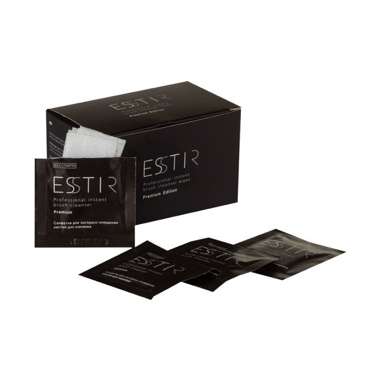 Салфетки для очищения кистей ESSTIR Premium в "саше"(30 шт)